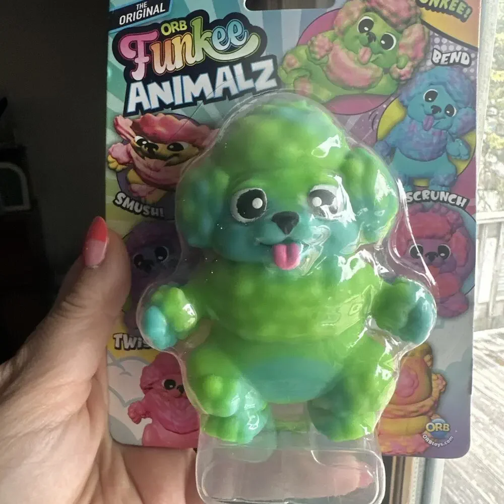 Orb Funkee Animalz New Viral Green Poodle Squishy